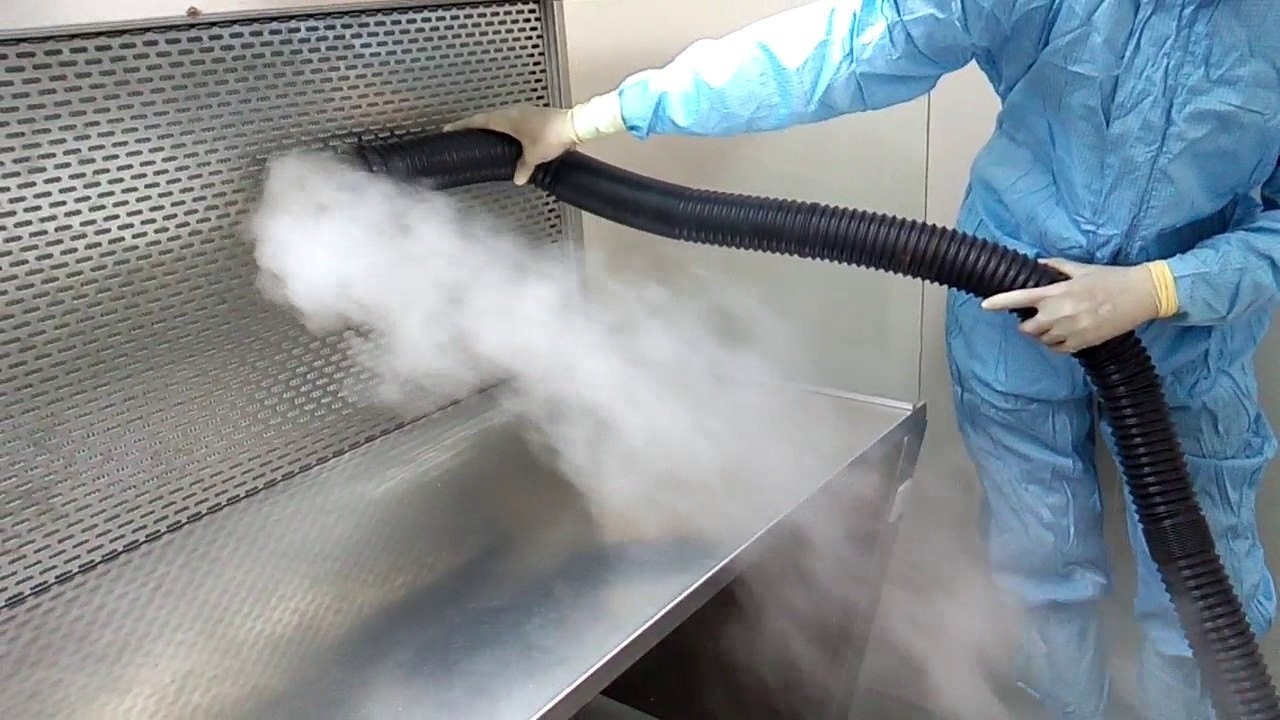 نمونه‌ای از تست بصری‌سازی با تزریق انبوه دود